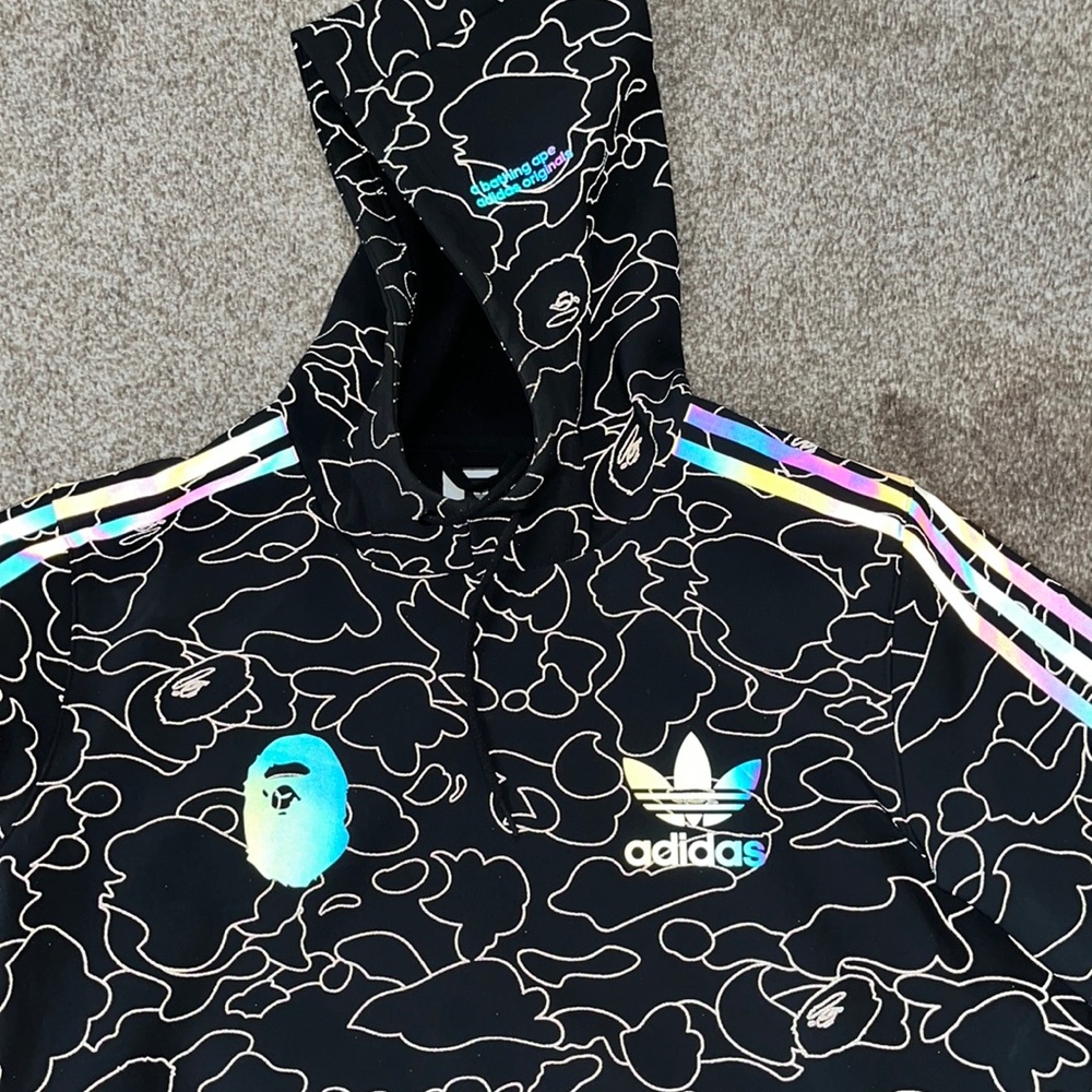 Adidas x bathing ape collab ski hoodie